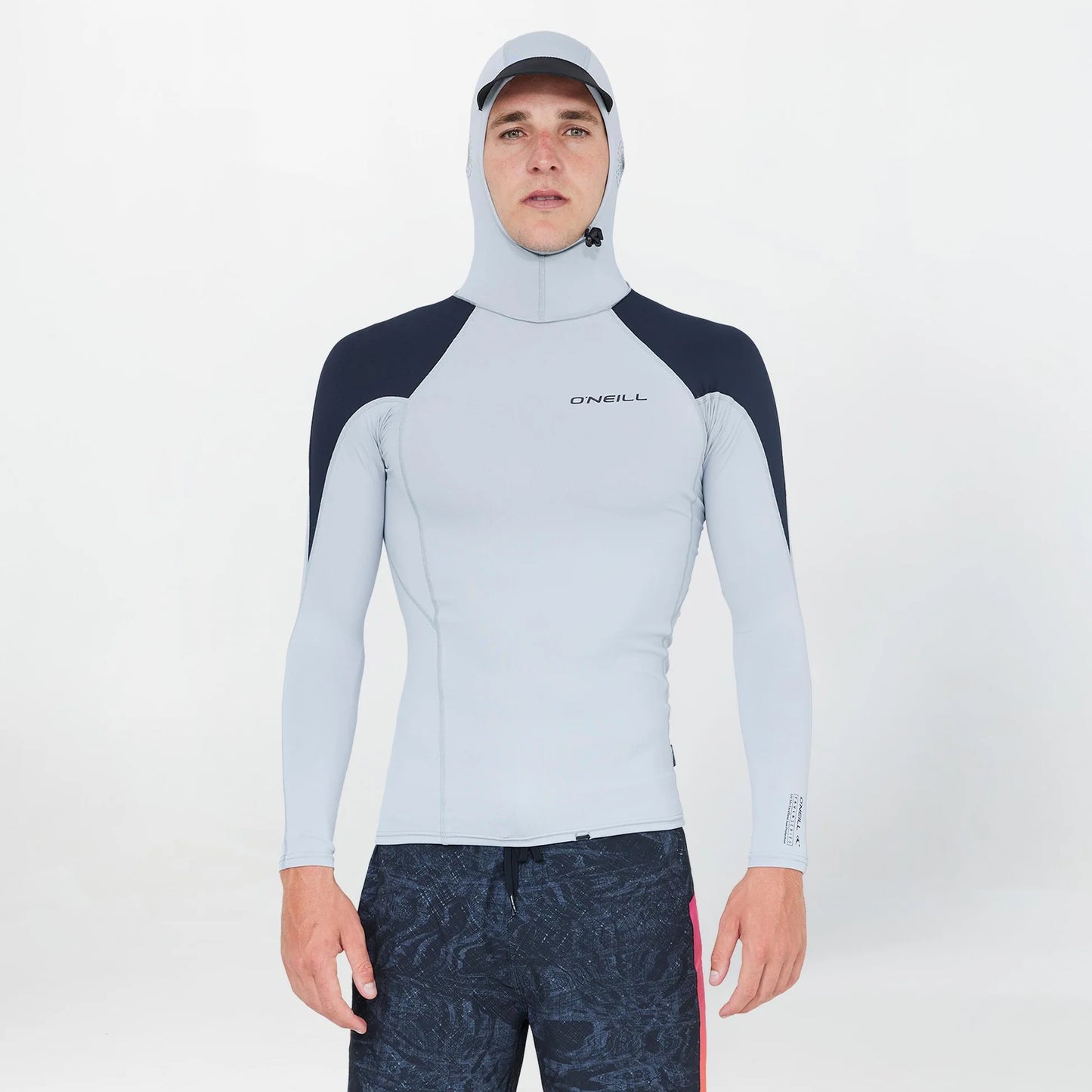 O'NEILL  - Men's TRVLR Long Sleeve Hooded Rash Vest - Cool Grey