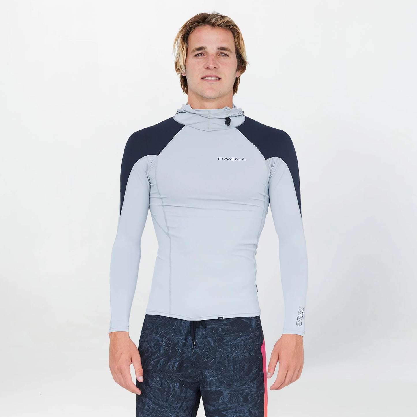 O'NEILL  - Men's TRVLR Long Sleeve Hooded Rash Vest - Cool Grey