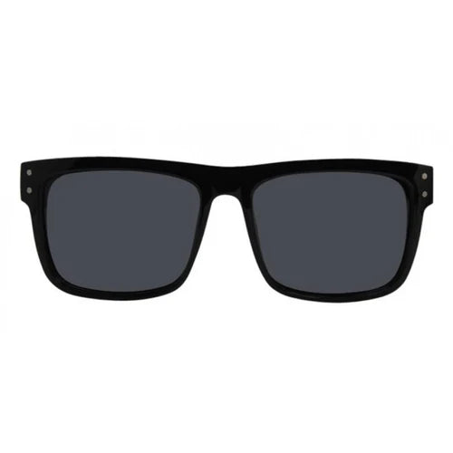I-SEA EYEWEAR - V   LANDER - BLACK SOFT TOUCH RUBBER / SMOKE POLARISED LENS