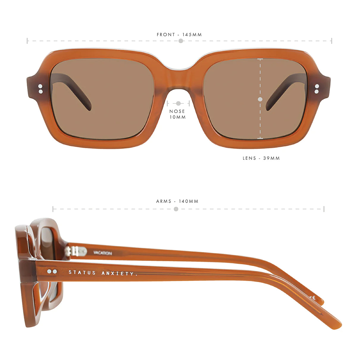 STATUS ANXIETY - Sunglasses Vacation - Brown