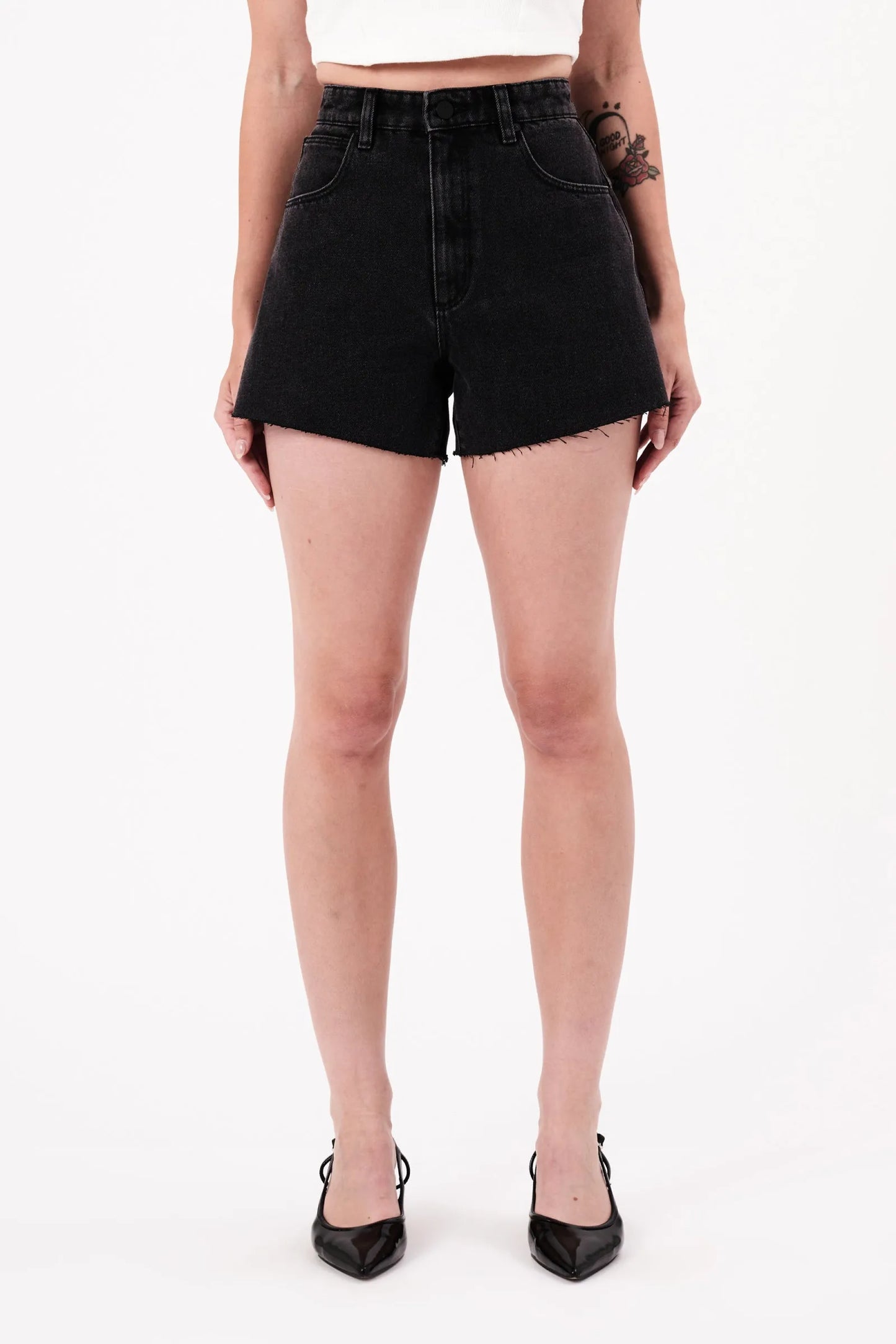 ABRAND - A VENICE SHORT HEIDI - Washed Black
