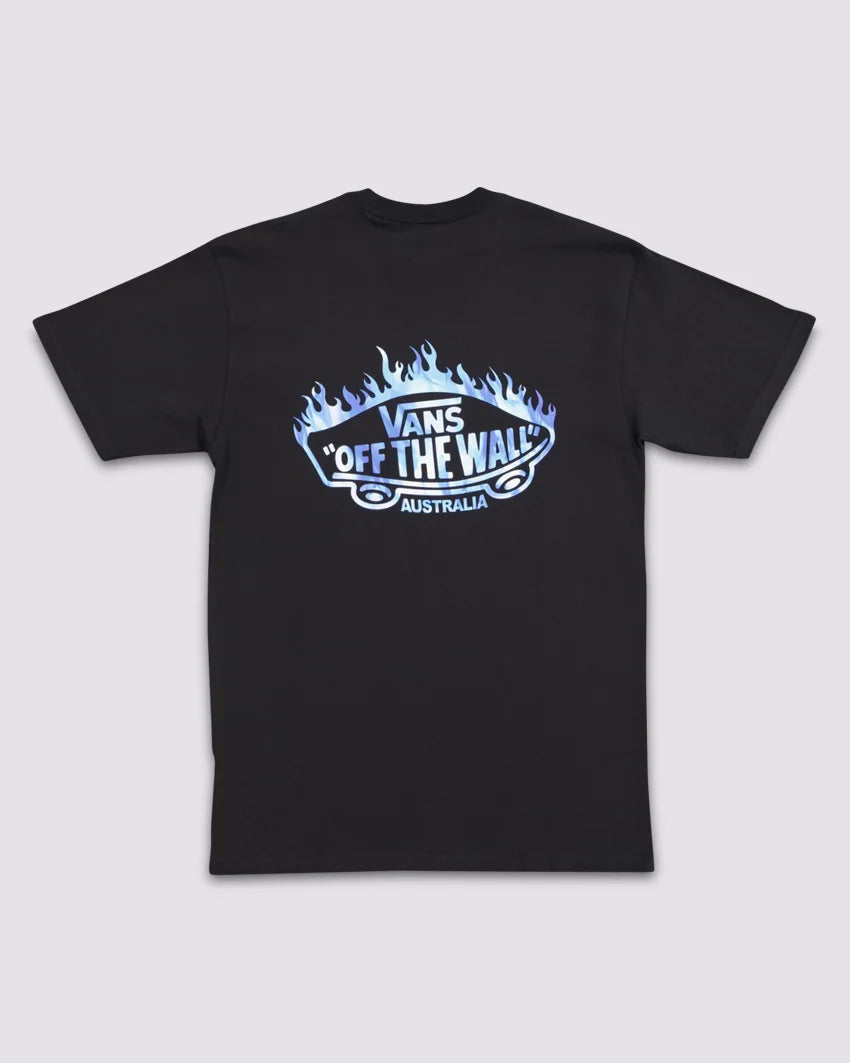 VANS - Fire Logo Tee - BLACK