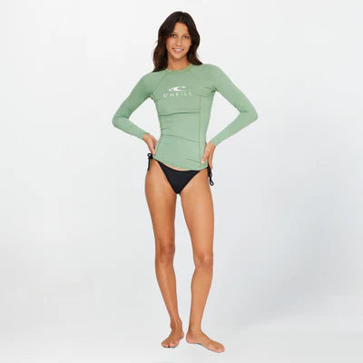 O'NEILL - Women's Classic L/S Rash Vest - Oil Green