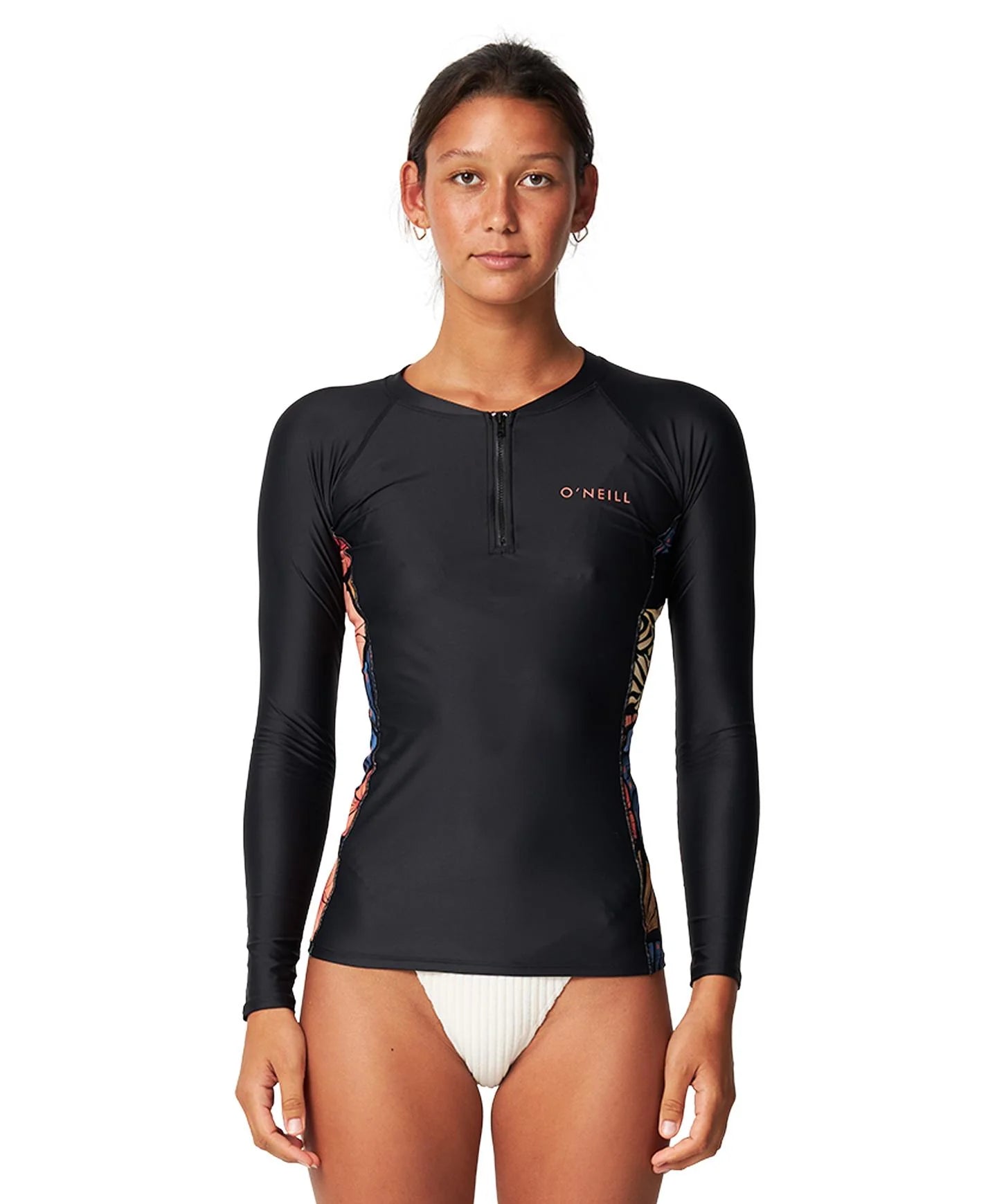 O'NEILL - Women's Bahia 1/4 Zip LS Rash Vest - Vintage Aloha