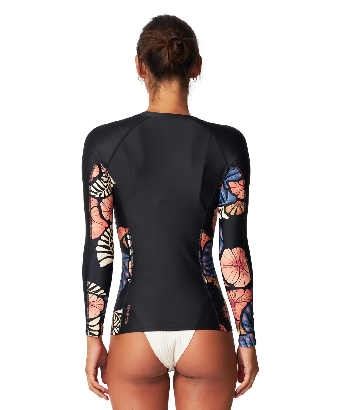 O'NEILL - Women's Bahia 1/4 Zip LS Rash Vest - Vintage Aloha