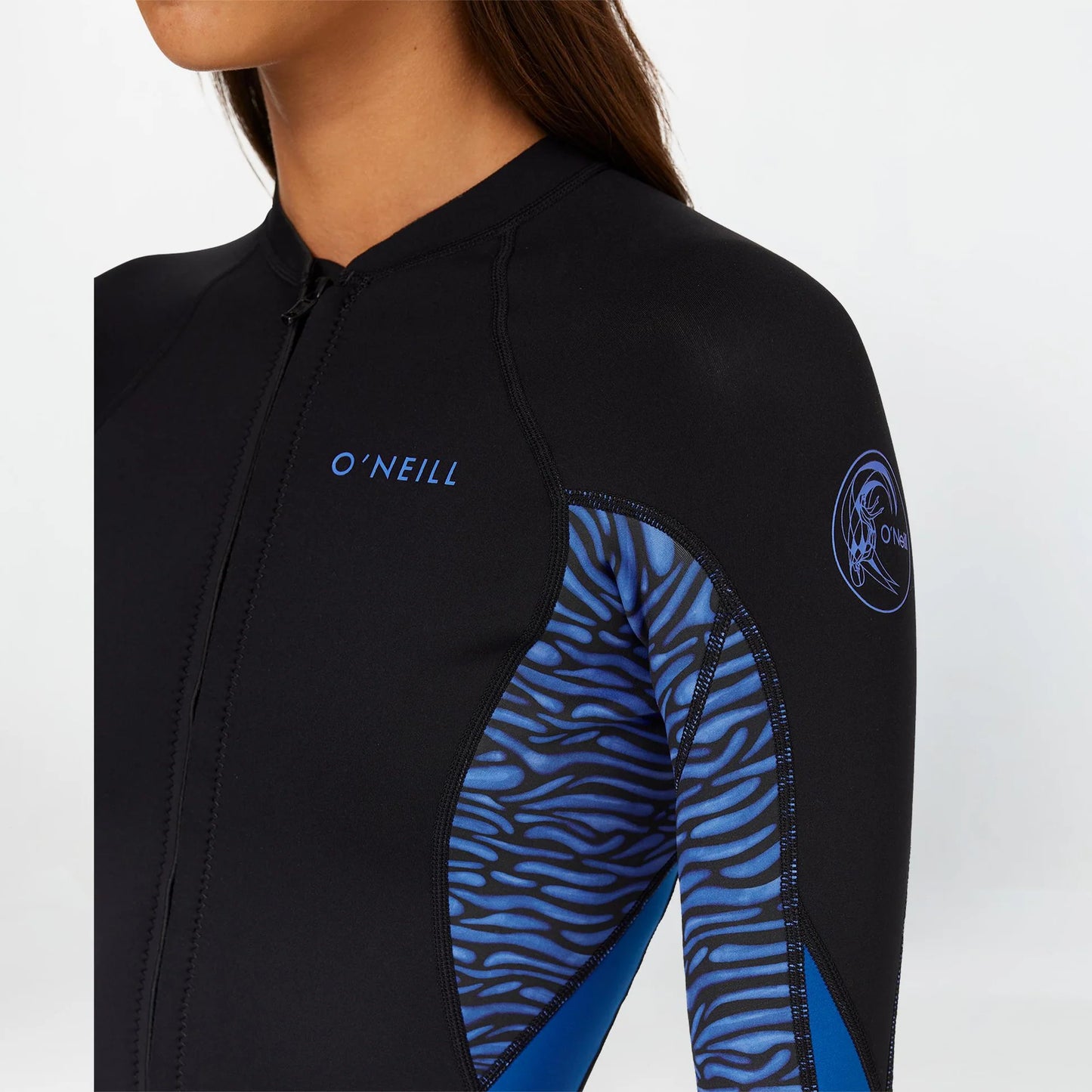 O'NEILL - Women's Bahia Full Zip 1.5mm Wetsuit Jacket - Jungle Surf