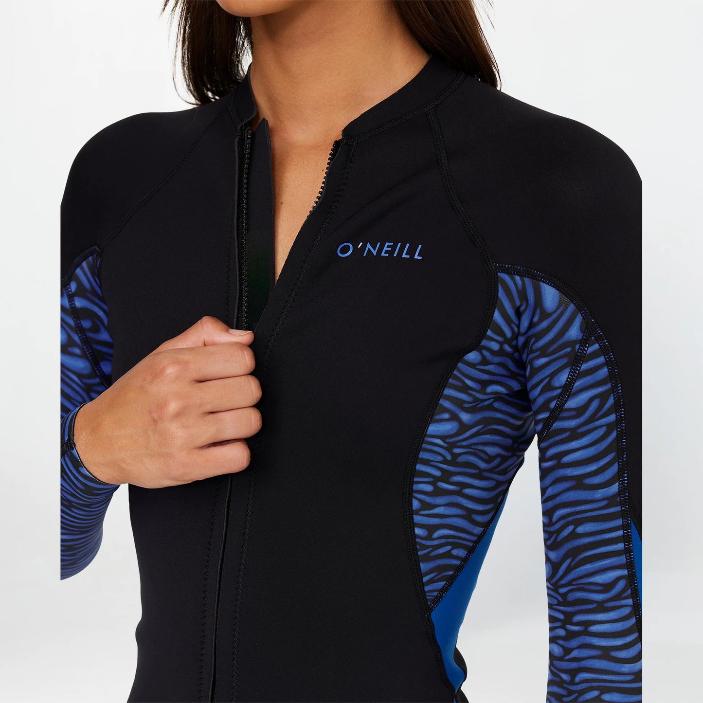 O'NEILL - Women's Bahia Full Zip 1.5mm Wetsuit Jacket - Jungle Surf