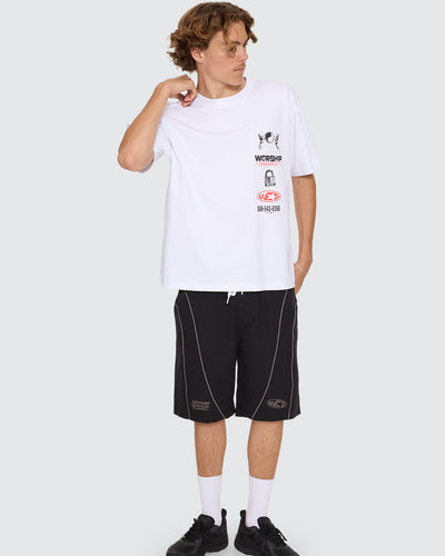 WORSHIP - Toll Free Tee - WHITE