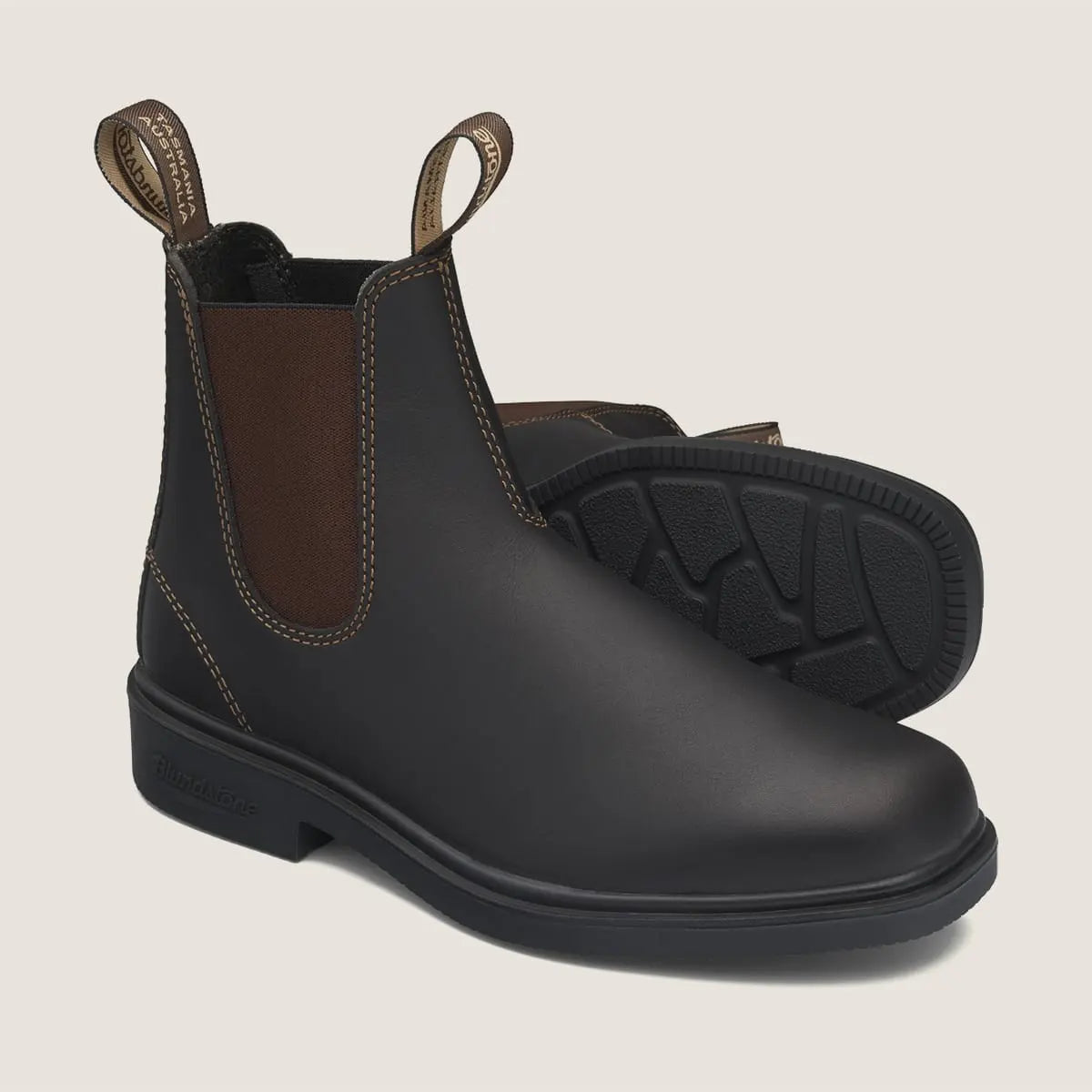 BLUNDSTONE ELASTIC SIDED DRESS BOOT 062 Brown