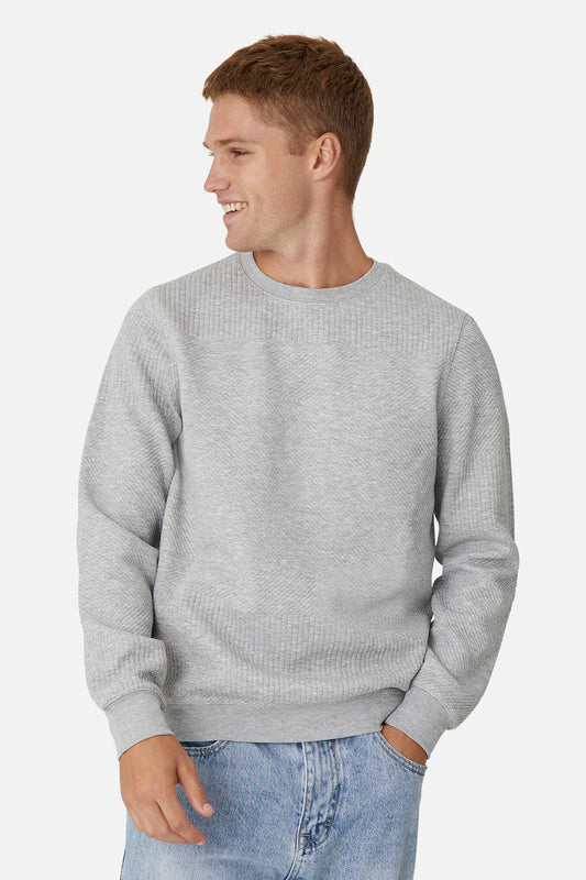 INDUSTRIE - The Robinson Sweat -Light Grey Marle
