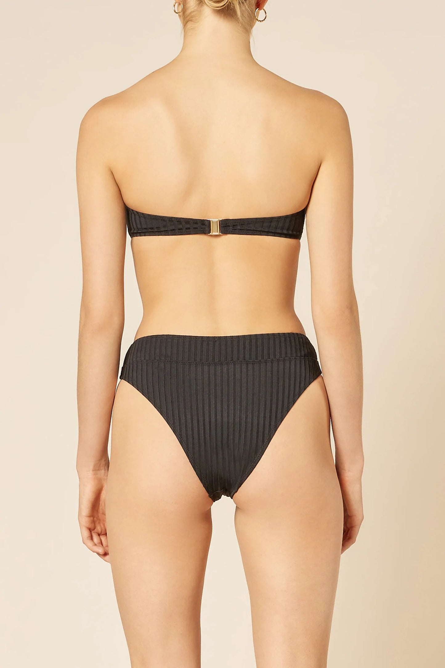 NUDE LUCY - CLASSIC KNOT FRONT BIKINI  - BLACK