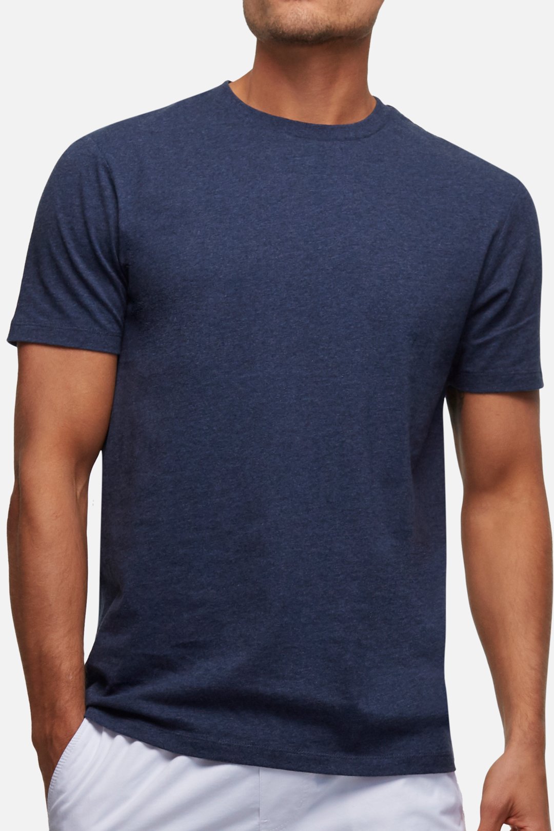 INDUSTRIE -  The Basic Classic Crew Tee - NAVY MARLE