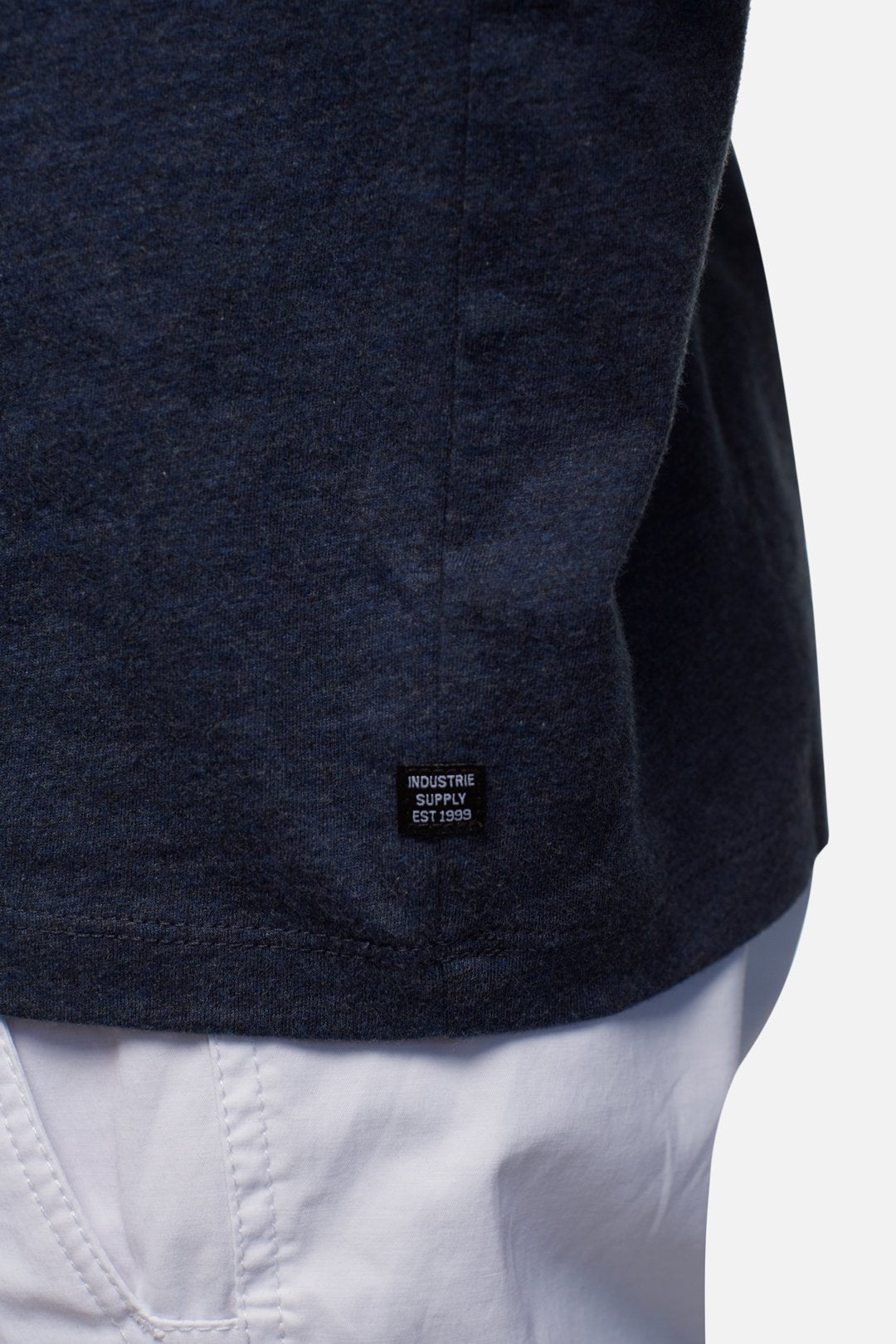 INDUSTRIE -  The Basic Classic Crew Tee - NAVY MARLE