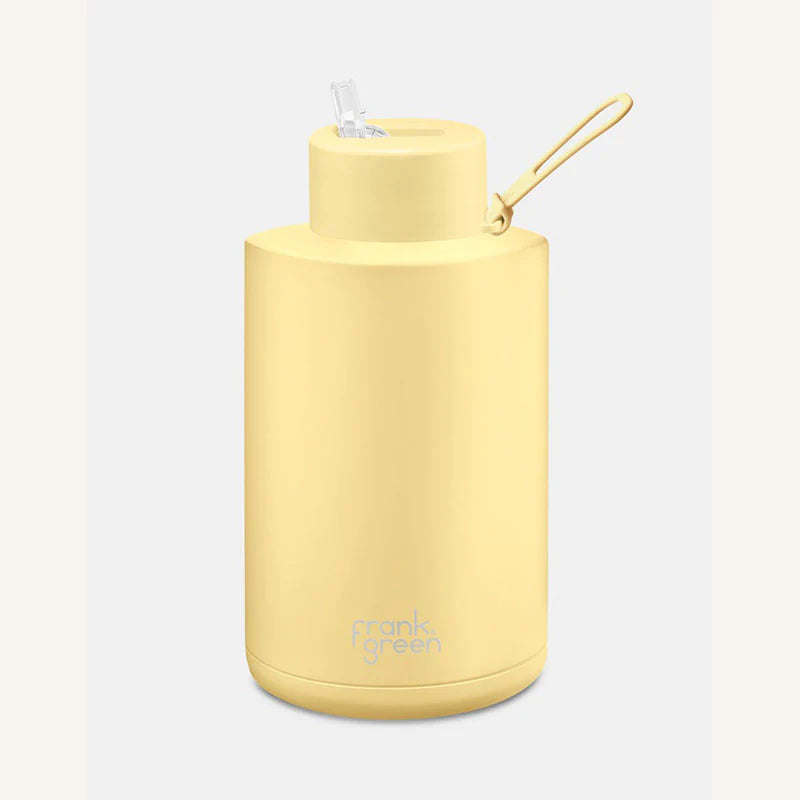FRANK GREEN - Ceramic Reusable Bottle with Straw Lid - Extra Large 68oz / 2,000ml