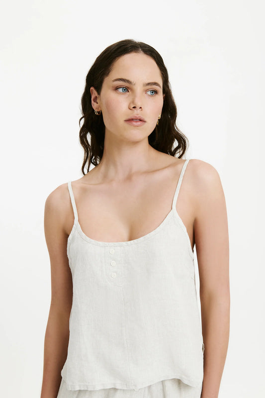 NUDE LUCY - Linen Lounge Cami - Natural