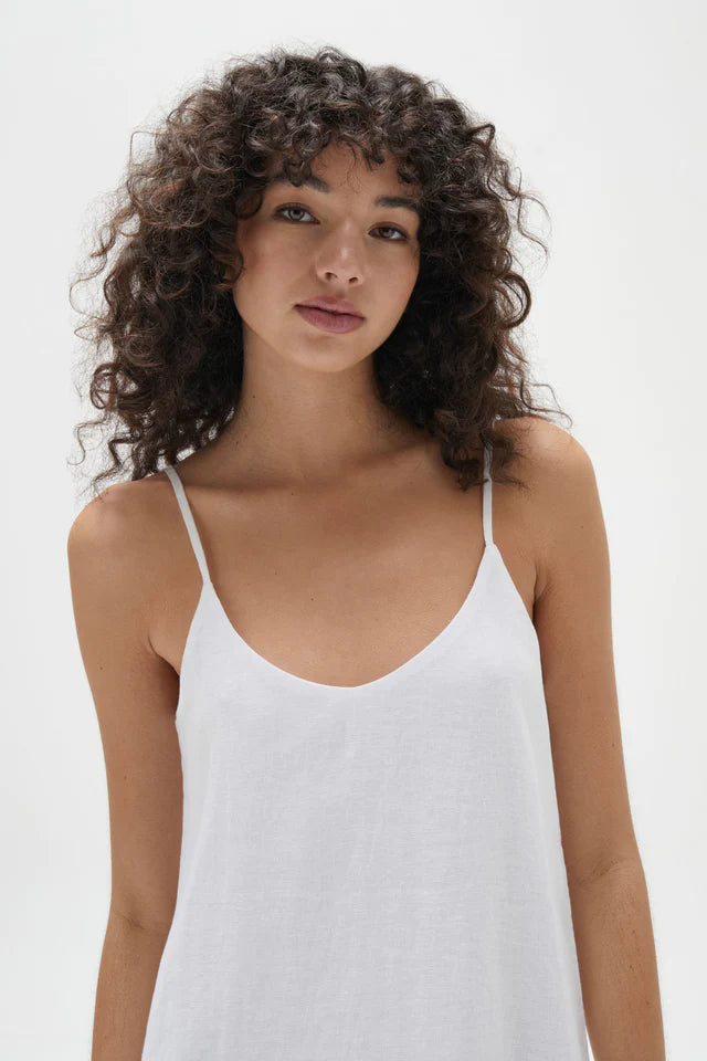 ASSEMBLY LABEL - Linen Slip Dress - White