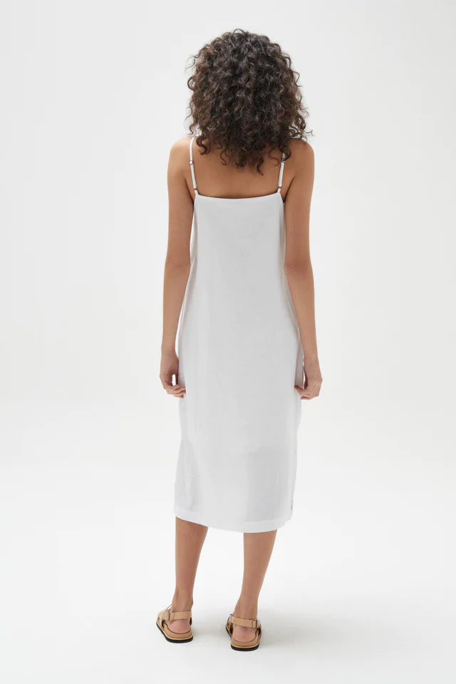 ASSEMBLY LABEL - Linen Slip Dress - White