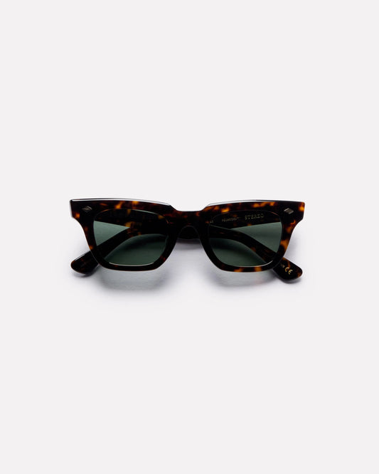 EPOKHE EYEWEAR - Stereo Tortoise Polished / Green Polarized