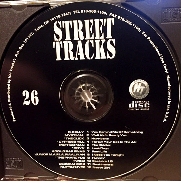 STREET TRACKS 26 CD R KELLY MYSTIKAL THE CLICK TWINZ ONYX METHOD MAN KOOL G