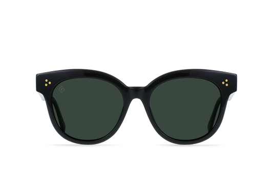 RAEN EYEWEAR - Nikol - CRYSTAL BLACK / GREEN POLARIZED