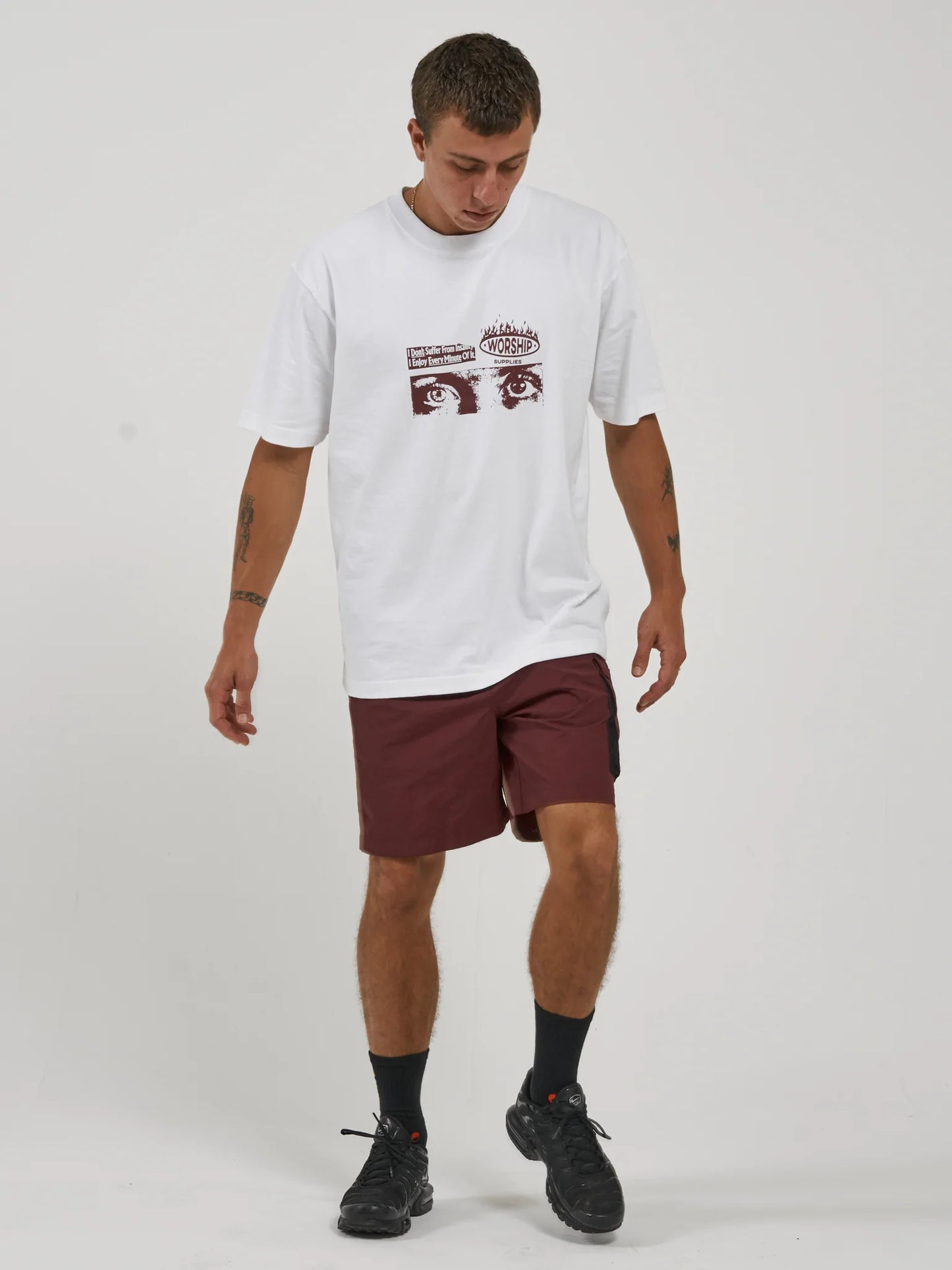WORSHIP - Insanity Nylon Short - MAROON