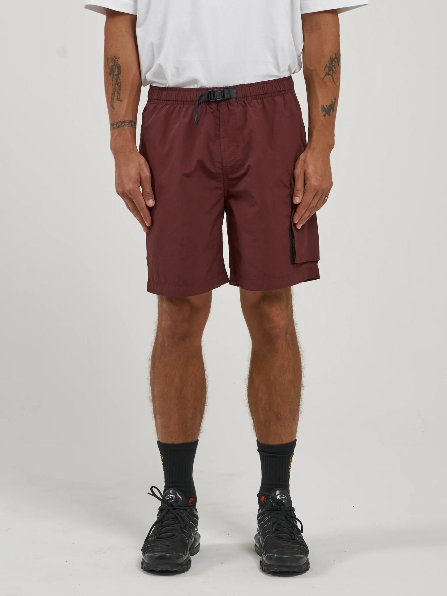 WORSHIP - Insanity Nylon Short - MAROON