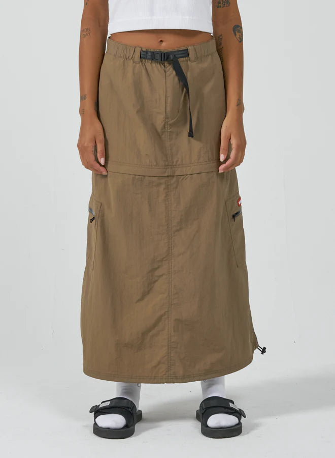 WORSHIP - Cargo Maxi Skirt - STONE