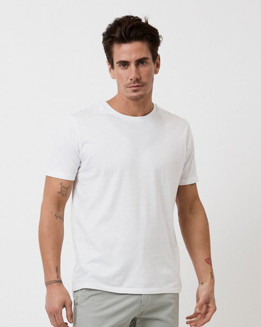 INDUSTRIE -  New Basic Crew Tee - WHITE