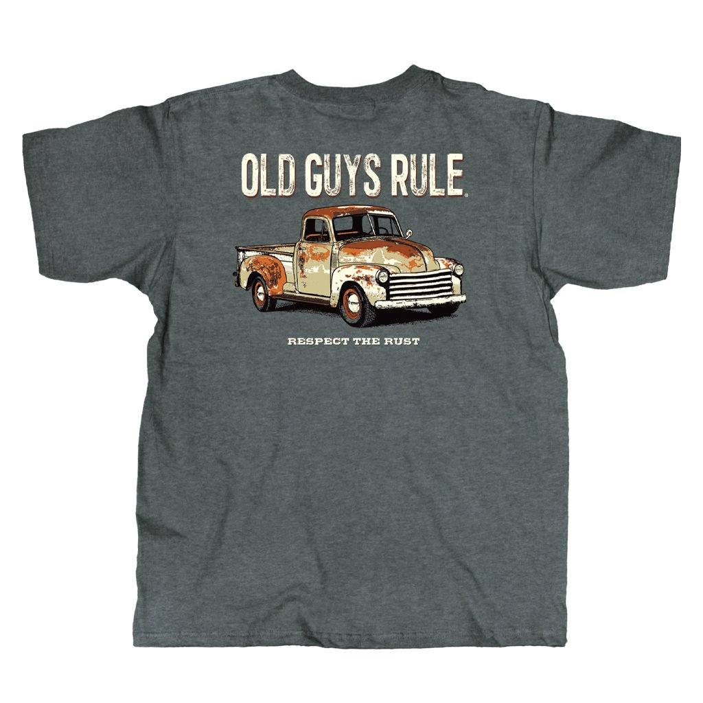 OLD GUYS RULE - Rusty Truck - Sports Grey