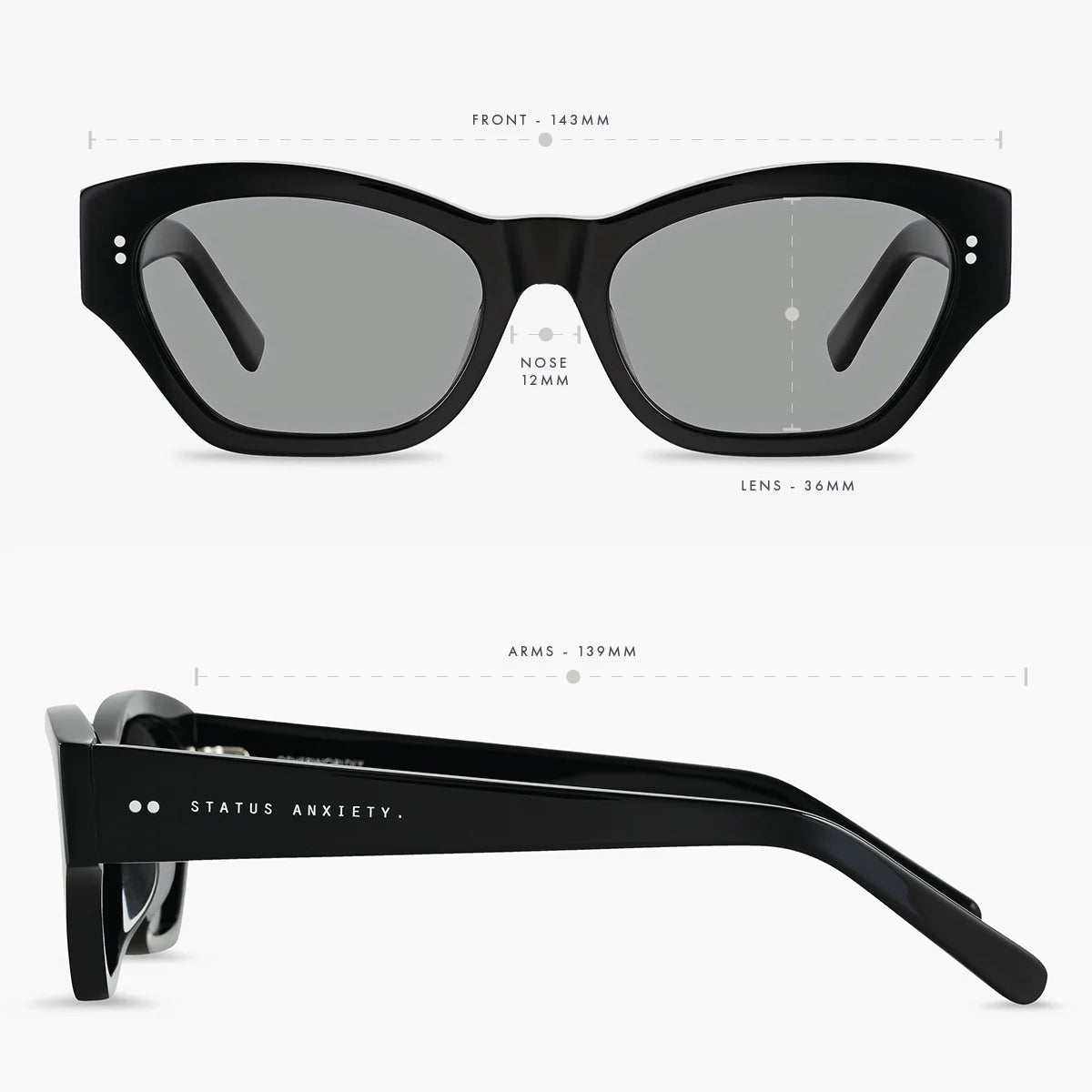 STATUS ANXIETY - Sunglasses Otherwordly - Black