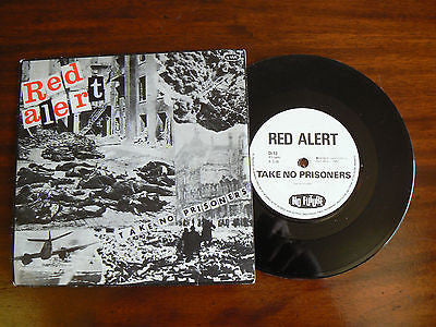 Red Alert 7" single Take no prisoners UK No future 1st press PUNK KBD Oi ISD