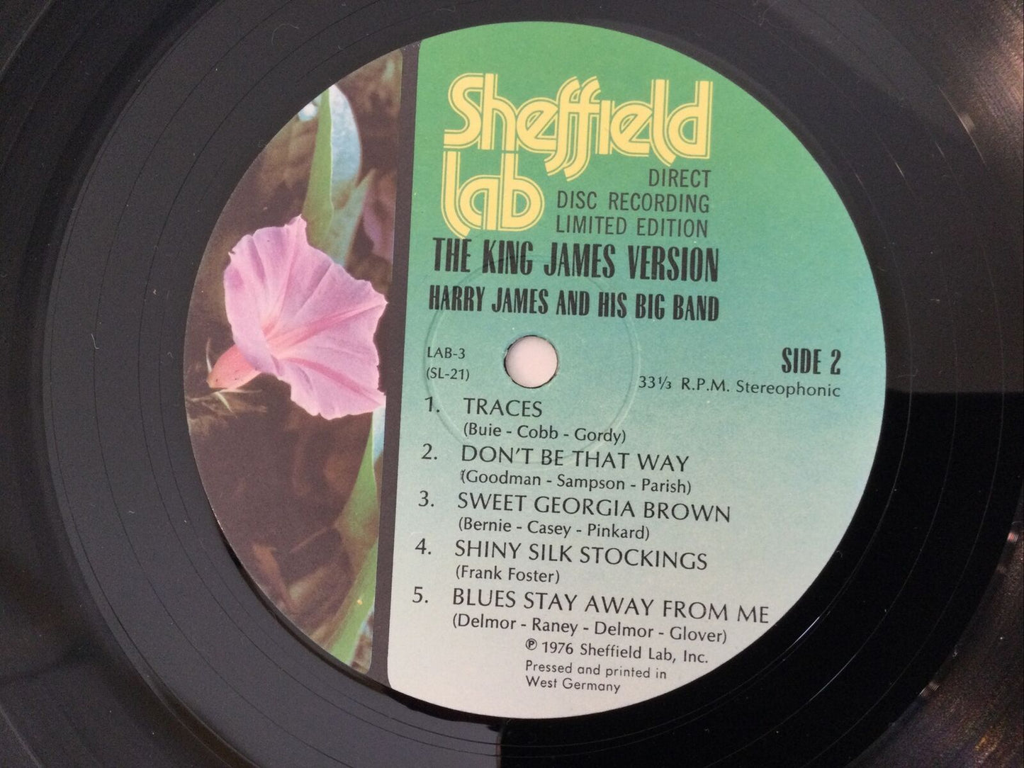 Harry James & His Big Band The King James Version LAB-3 Direct Disc Lp