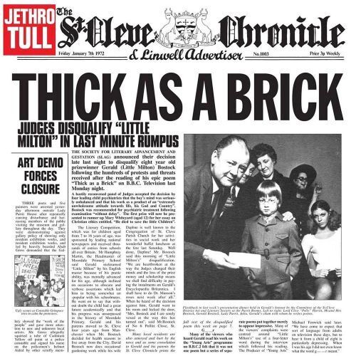 JETHRO TULL - THICK AS A BRICK (50TH ANNIVERSARY EDITION) NEW VINYL