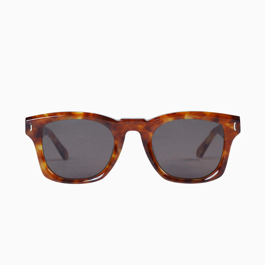 VALLEY EYEWEAR - SOLOMON -Maple Tort w. Gold Metal Trim / Brown Lens