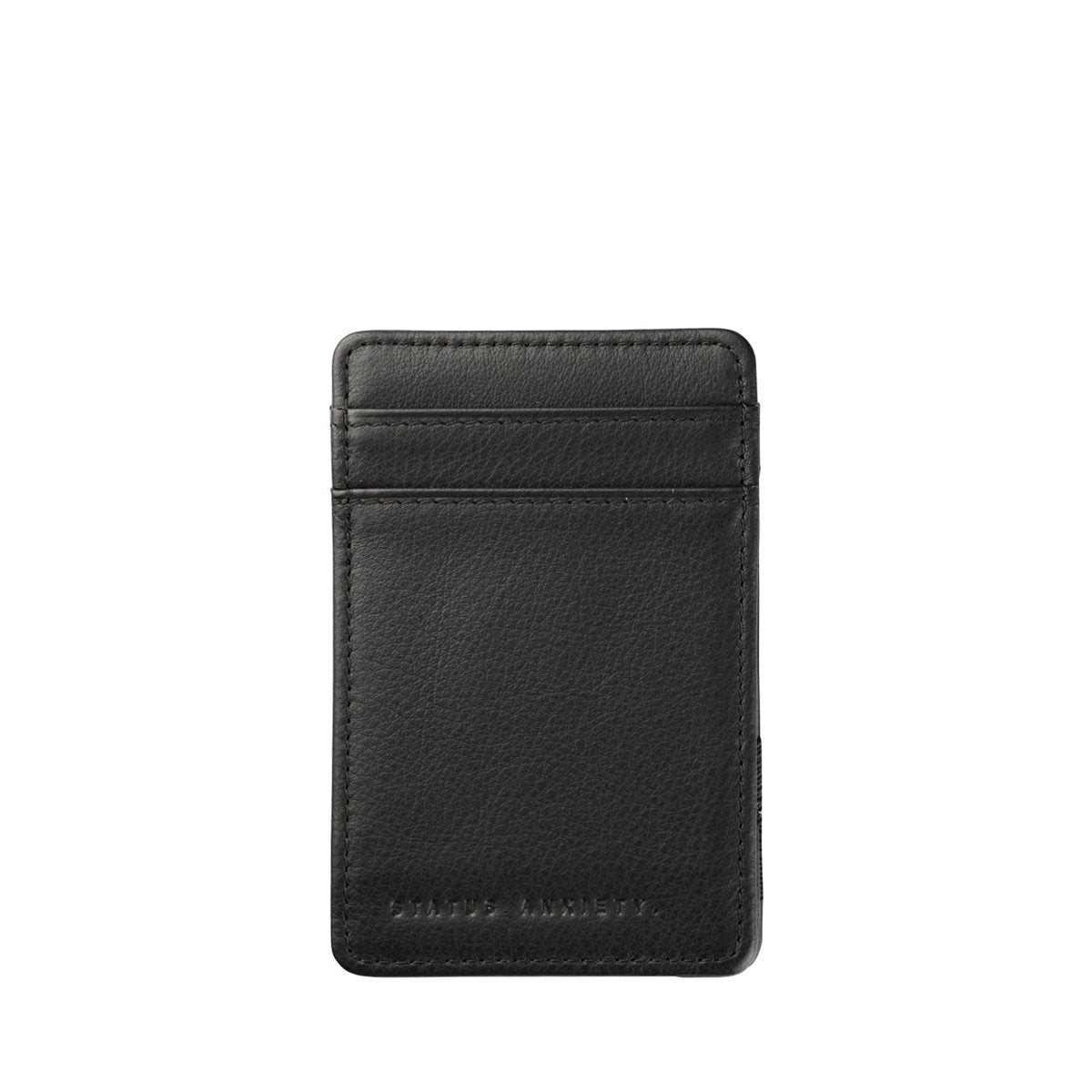 STATUS ANXIETY - Flip Wallet - BLACK