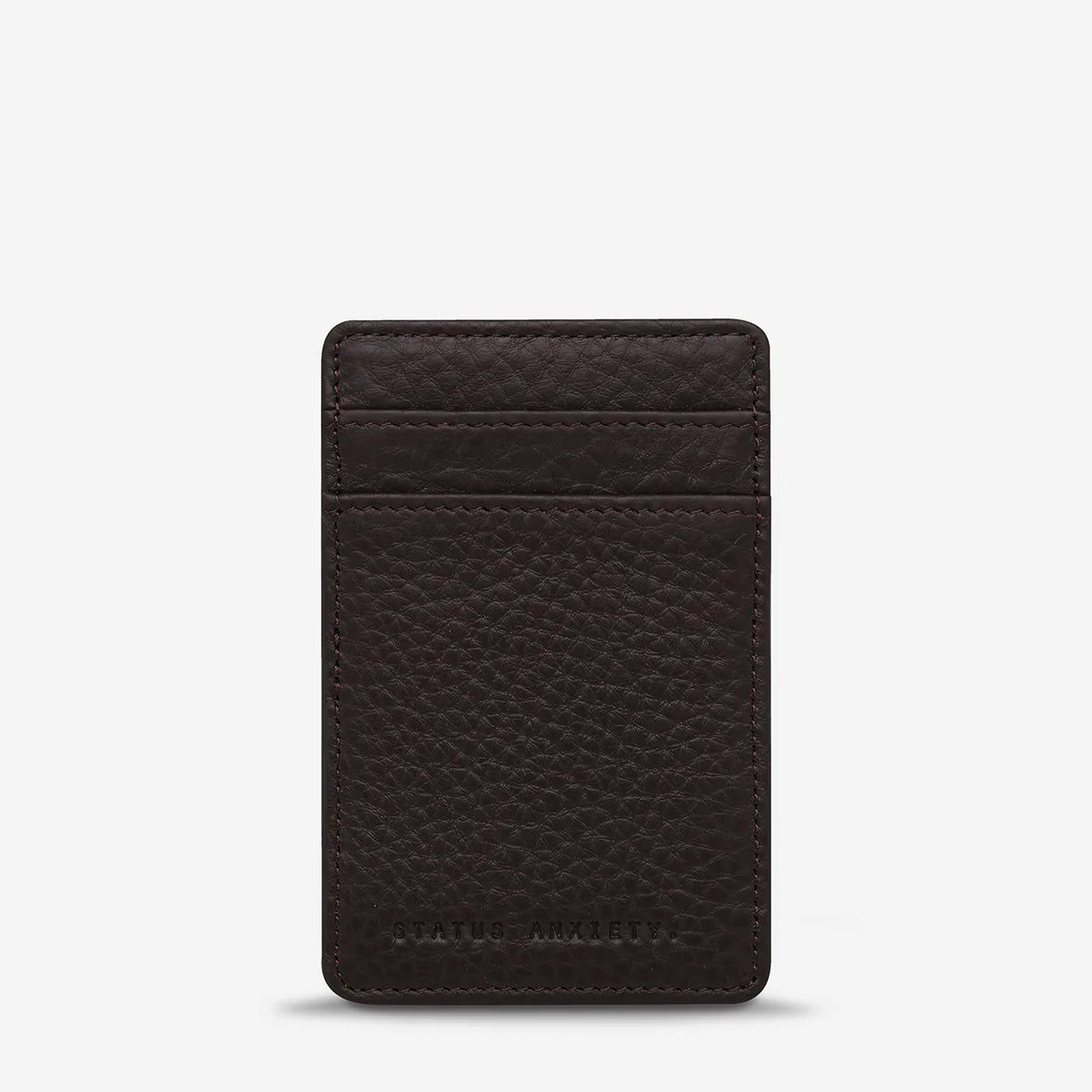 STATUS ANXIETY - Flip Wallet - CHOCOLATE