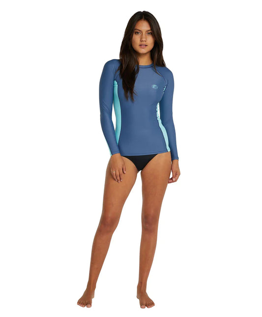 O'NEILL - Women's Classic LS UV Rash Vest - Navy Aqua